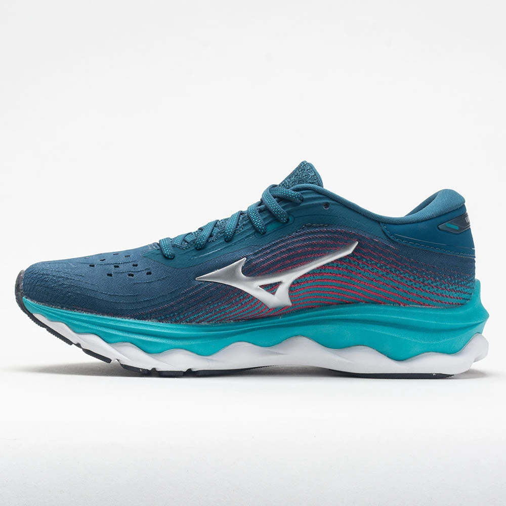 Mizuno Wave Sky 5 Waveknit Women's Legion Blue/Silver 3 Mizuno Wave Sky 5 Waveknit Women's Legion Blue/Silver - Image 2