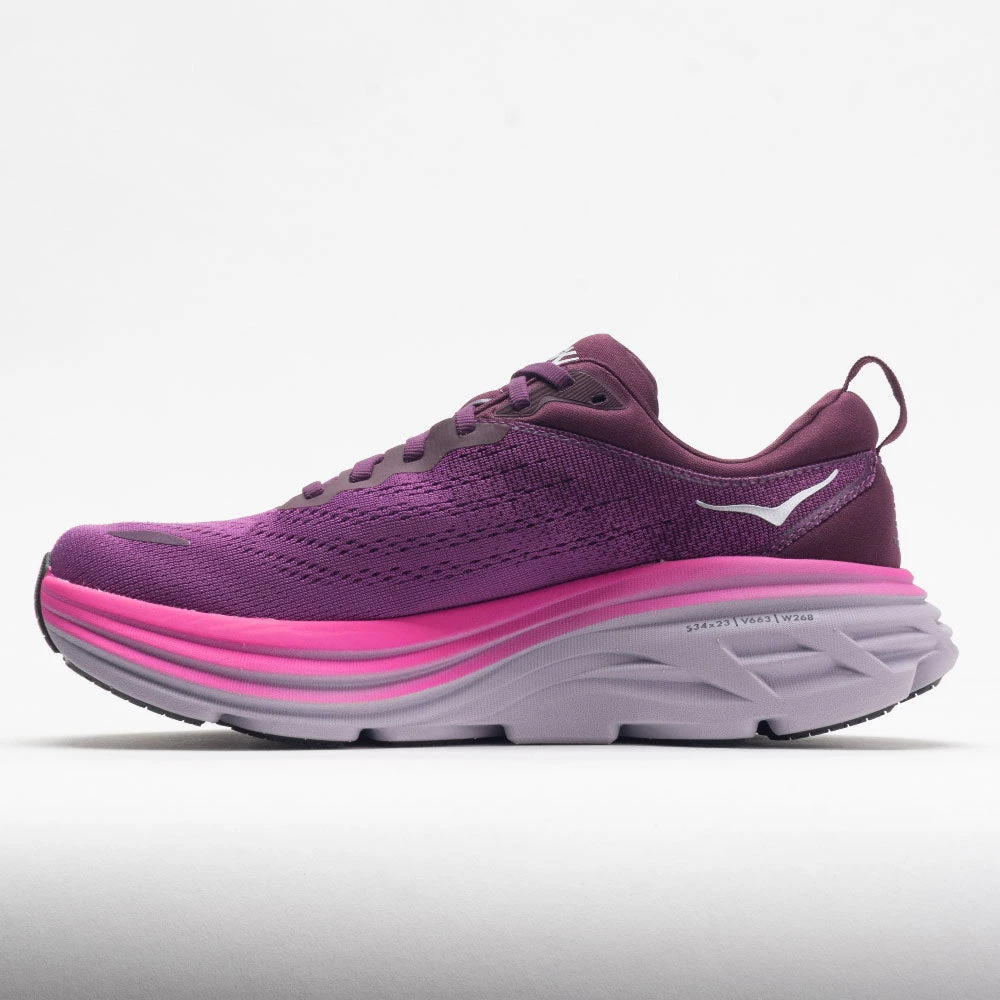 HOKA Bondi 8 Women's Beautyberry/Grape Wine 4 HOKA Bondi 8 Women's Beautyberry/Grape Wine - Image 2