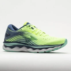 Mizuno Wave Sky 6 Women's Neo Lime/Ancient Water -Famous Sneaker Store 049122 5