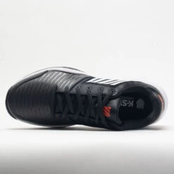 K-Swiss Court Express Men's Jet Black/White/Spicy Orange -Famous Sneaker Store 116677 2