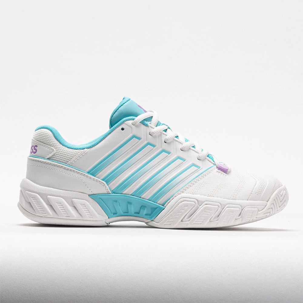 K-Swiss Bigshot Light 4 Women's Brilliant WhiteAngel Blue/Sheer Lilac 3 K-Swiss Bigshot Light 4 Women's Brilliant WhiteAngel Blue/Sheer Lilac
