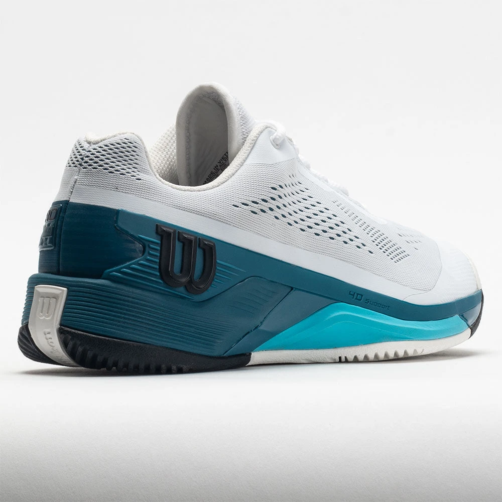 Wilson Rush Pro 4.0 Men's White/Blue Coral/Blue Atoll 8 Wilson Rush Pro 4.0 Men's White/Blue Coral/Blue Atoll - Image 6