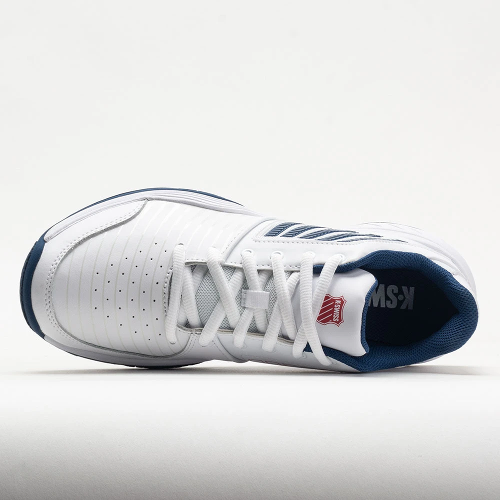 K-Swiss Court Express Men's White/Blue Opal/Lollipop 5 K-Swiss Court Express Men's White/Blue Opal/Lollipop - Image 3