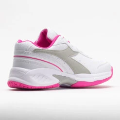 Diadora Challenge 4 SL Junior White/Silver/Rodamine Red -Famous Sneaker Store 121325 6