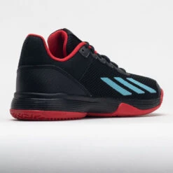 Adidas CourtFlash Junior Black/Preloved Blue/Better Scarlet -Famous Sneaker Store 121368 6