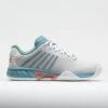 K-Swiss Hypercourt Express 2 Junior Blanc De Blanc/Nile Blue/Desert -Famous Sneaker Store 121383 3
