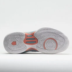 K-Swiss Hypercourt Express 2 Junior Blanc De Blanc/Nile Blue/Desert -Famous Sneaker Store 121383 4