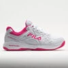 Fila Double Bounce 3 Women's White/White/Pink Glo 2 Fila Double Bounce 3 Women's White/White/Pink Glo -Famous Sneaker Store 370042 3