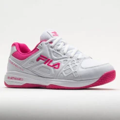 Fila Double Bounce 3 Women's White/White/Pink Glo -Famous Sneaker Store 370042 5