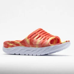 HOKA Ora Recovery Slide Swirl Unisex Yellow Pear/Fiesta -Famous Sneaker Store 570558 5