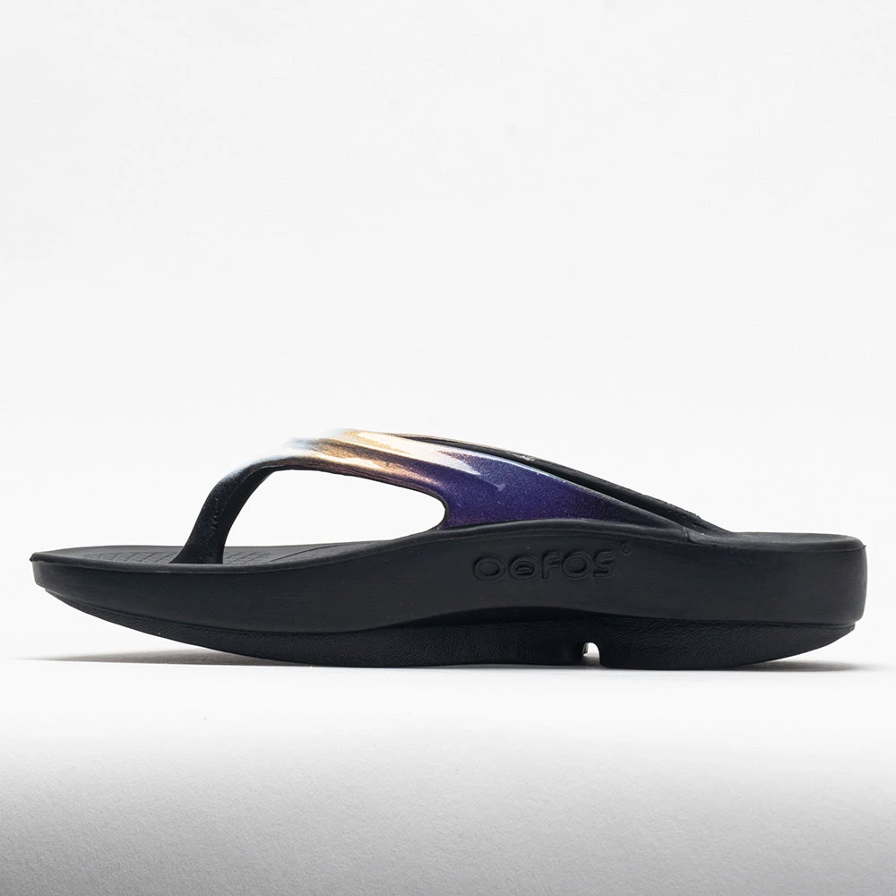 OOFOS OOlala Luxe Women's Black/Calypso 5 OOFOS OOlala Luxe Women's Black/Calypso - Image 3