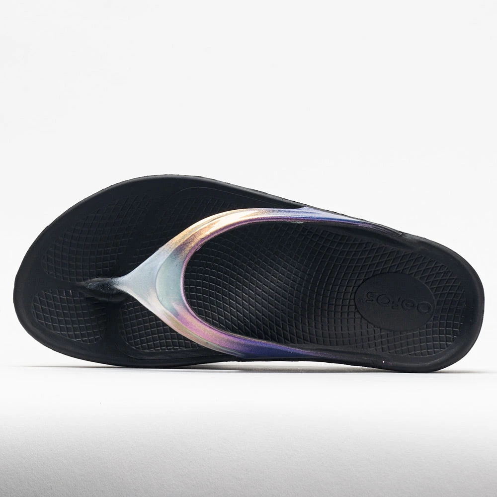 OOFOS OOlala Luxe Women's Black/Calypso 4 OOFOS OOlala Luxe Women's Black/Calypso - Image 2