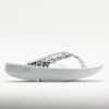 OOFOS OOlala Limited Women's White/Black Leopard -Famous Sneaker Store 570571 3