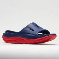 HOKA Ora Slide 3 Unisex Bellwether Blue/Red Alert -Famous Sneaker Store 570614 5