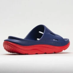 HOKA Ora Slide 3 Unisex Bellwether Blue/Red Alert -Famous Sneaker Store 570614 6